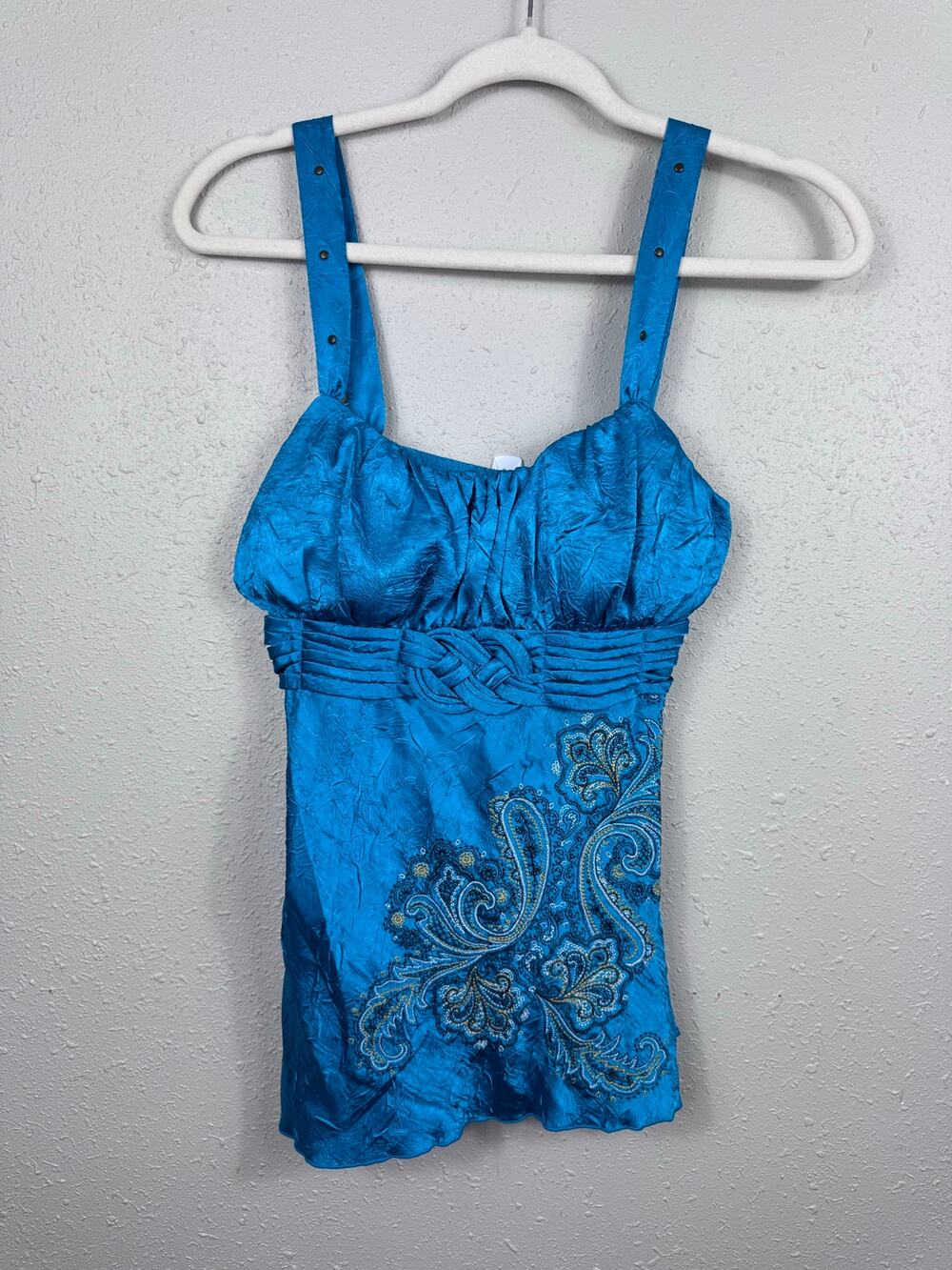 Y2K Blue Tank Top Size Small